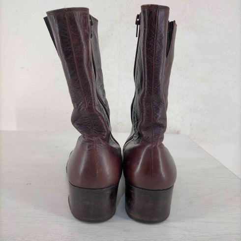 THE J.R.BARRETT SHOE 60-70s MADE IN ITALY サイドジップ ウエスタンブーツ ailee zipper メンズ UK:9