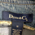 デニムアンドコー Denim&Co デニムダッフルコート 脱着フリースライナー付き メンズ 1X