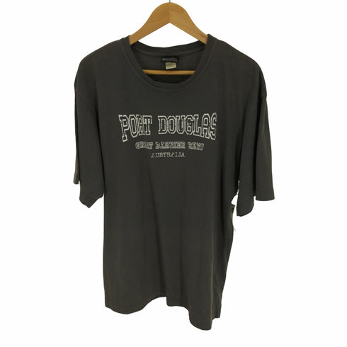 Samsousan 90S PORT DOUGLAS プリント S/S Tシャツ メンズ import:L