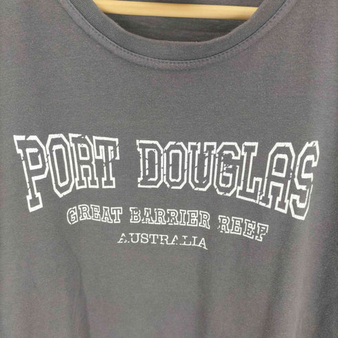 Samsousan 90S PORT DOUGLAS プリント S/S Tシャツ メンズ import:L
