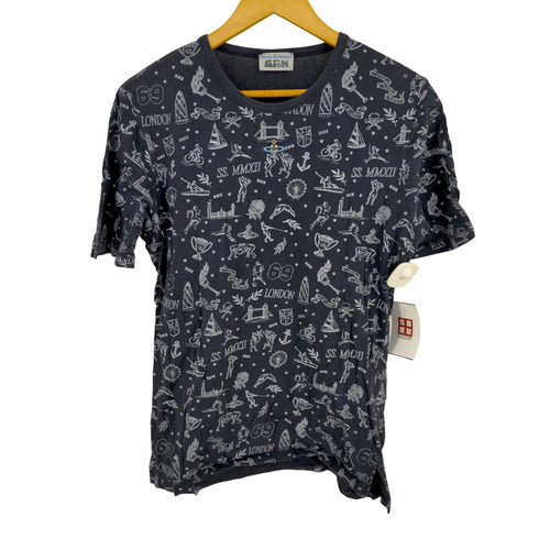 ヴィヴィアンウエストウッドマン Vivienne Westwood MAN 12SS MADE IN ITALY 総柄コットンTシャツ SS.MMXII メンズ import:M