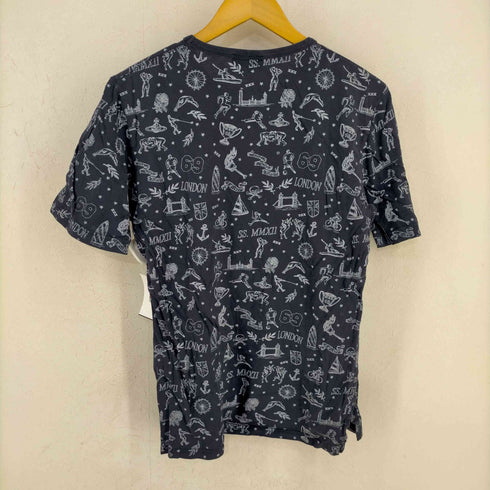 ヴィヴィアンウエストウッドマン Vivienne Westwood MAN 12SS MADE IN ITALY 総柄コットンTシャツ SS.MMXII メンズ import:M