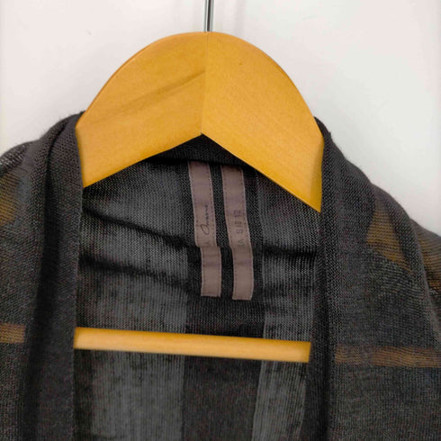 リックオウエンス RICK OWENS 12SS NASKA BAMBOO ノーカラーカーディガン レディース import:L