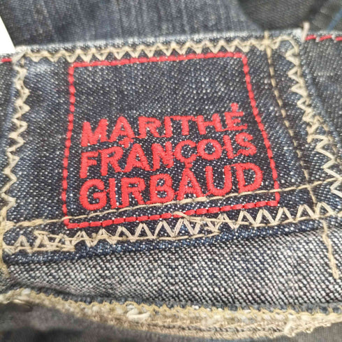 マリテフランソワジルボー MARITHE FRANCOIS GIRBAUD ダブルニーデニムパンツ 裾ボタン Y2K アーカイブ ローライズ ジッパーフライ メンズ M