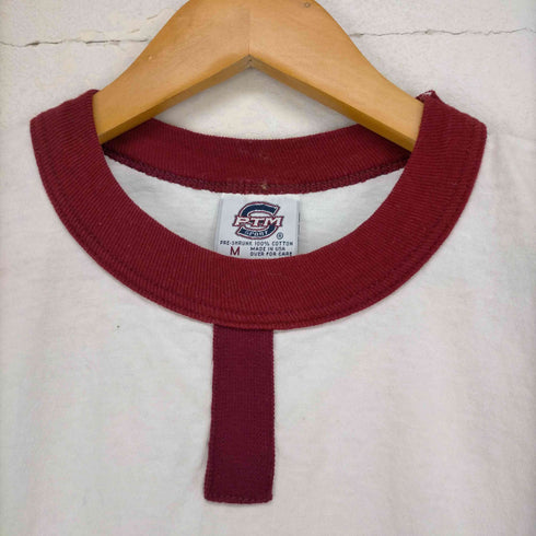 PTM SPORT MADE IN USA リンガーTシャツ チョコチン 袖裾シングル メンズ JPN:M