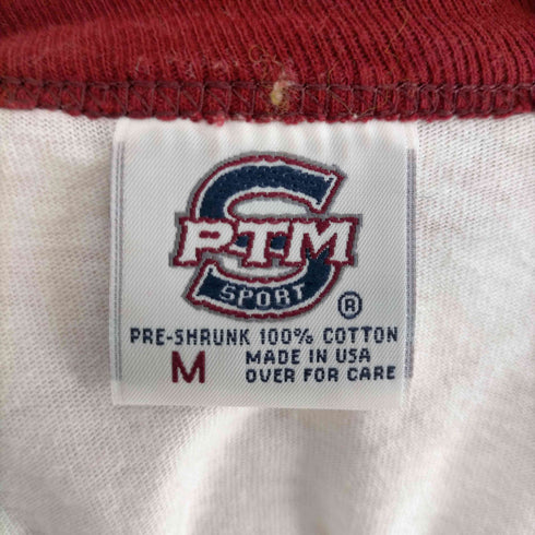 PTM SPORT MADE IN USA リンガーTシャツ チョコチン 袖裾シングル メンズ JPN:M
