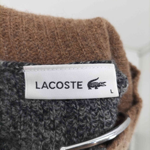 ラコステ LACOSTE タートルネックニットセーター ハイネック バイカラー メンズ L