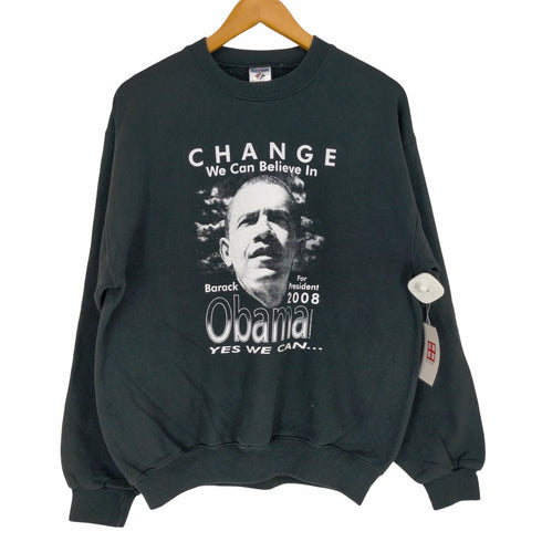 ジャージーズ JERZEES CHANGE WE CANBELIEVE IN OBAMA スウェット メンズ JPN:M