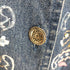New Direction フラワー刺繍 デニムジャケット レディース import:XL