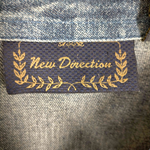 New Direction フラワー刺繍 デニムジャケット レディース import:XL