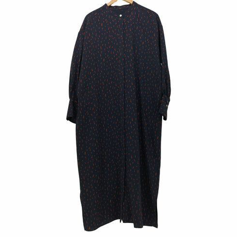 ロートレアモン LAUTREAMONT 総柄シャツワンピース マキシ レディース 38