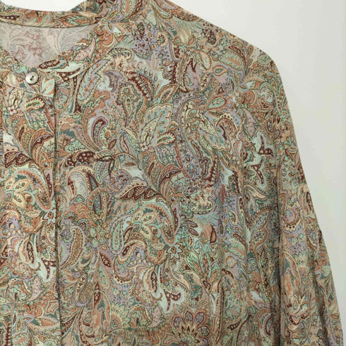 ロートレアモン LAUTREAMONT 総柄シャツワンピース マキシ レディース 38