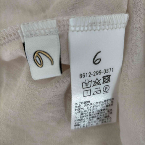ロクビューティーアンドユースユナイテッドアローズ 6 BEAUTY & YOUTH UNITED ARROWS コットンナイロン ベースボール Tシャツ レディース FREE