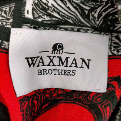 WAXMAN BROTHERS イタリア製 総柄レーヨンシャツ メンズ import:S
