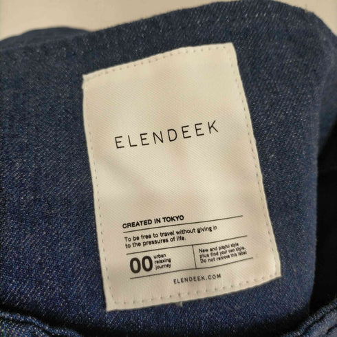 エレンディーク ELENDEEK レースコンビデニムセットスカート タイト 膝丈 プリーツ レディース JPN:2