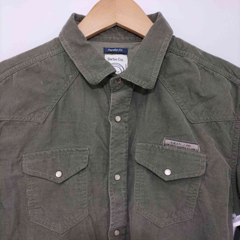 ディーゼル DIESEL コーデュロイウエスタンシャツ メンズ S