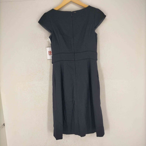 トッカ TOCCA NICOLE ドレス ワンピース ウール フレンチスリーブ 台形 膝丈 ラウンドネック レディース JPN:0