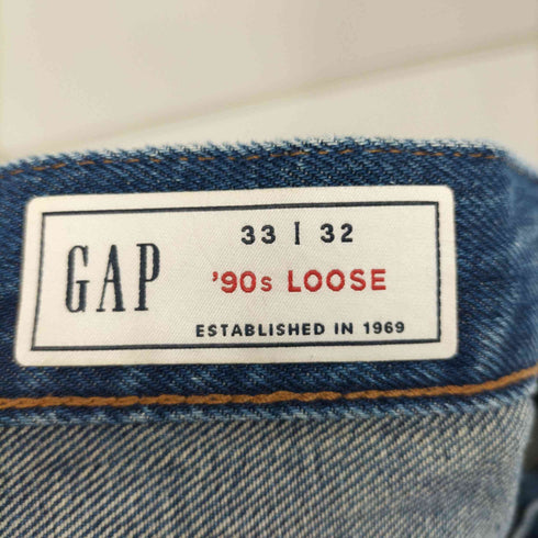 ギャップ Gap ウォッシュウェル オーガニックコットン100% '90s ルーズデニム バギー メンズ 33/32