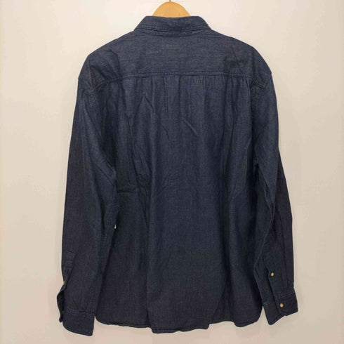 エディーバウアー Eddie Bauer シャンブレーシャツ バイカラー メンズ XL