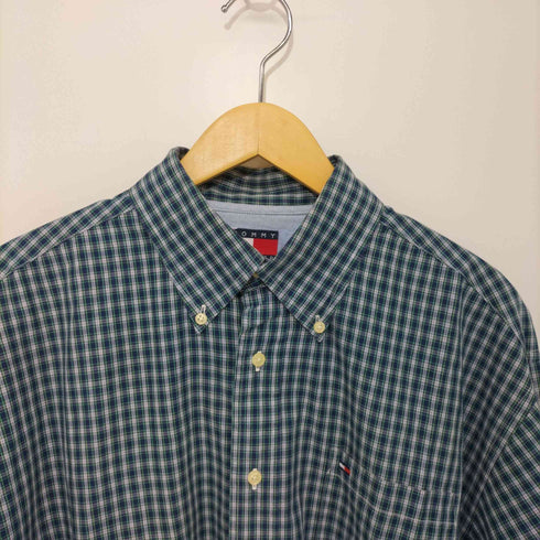 トミーヒルフィガー TOMMY HILFIGER 90S BD チェック柄長袖シャツ オーバーサイズ メンズ L