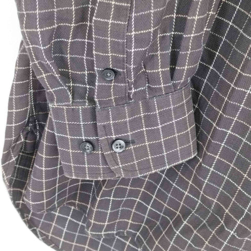JOHN W Nordstrom SMART CARE カシミヤ混 格子 レギュラーカラーシャツ メンズ JPN:XL