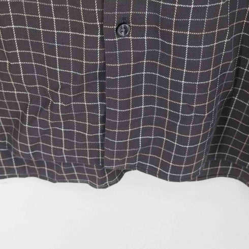 JOHN W Nordstrom SMART CARE カシミヤ混 格子 レギュラーカラーシャツ メンズ JPN:XL