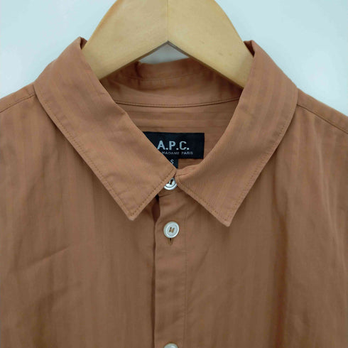 アーペーセー A.P.C. ストライプ柄長袖シャツ メンズ S