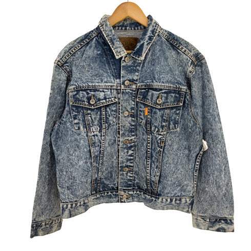 g.l.heart ©1989 Batman Acid Wash Denim Jacket メンズ JPN:L