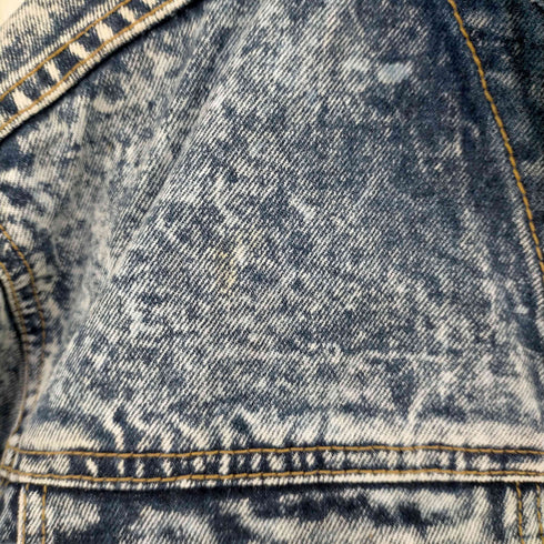 g.l.heart ©1989 Batman Acid Wash Denim Jacket メンズ JPN:L
