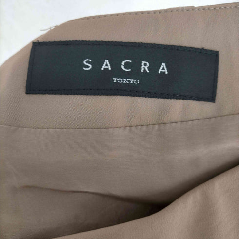 サクラ SACRA フレアスカート ロング ストレッチ 38 ベージュ レディース JPN:38