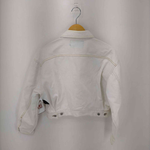ステューシー Stussy ストックロゴ クロップドデニムジャケット レディース import:S
