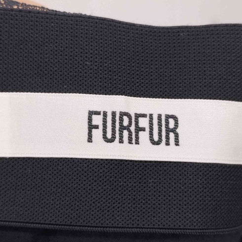 ファーファー furfur フラワーパンチングレザーライクスカート レディース FREE