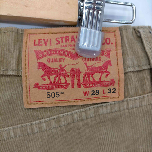 リーバイス Levis 505 REGULAR HARVEST GOLD WARP STR CORD レディース 28