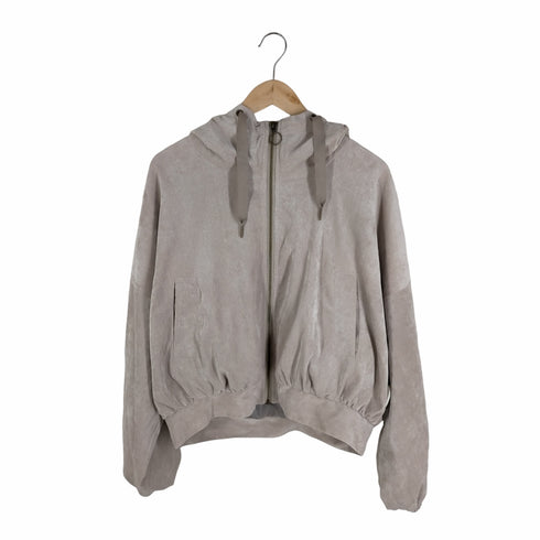 ダブルクローゼット w closet ドロップショルダーフードZIPブルゾン レディース