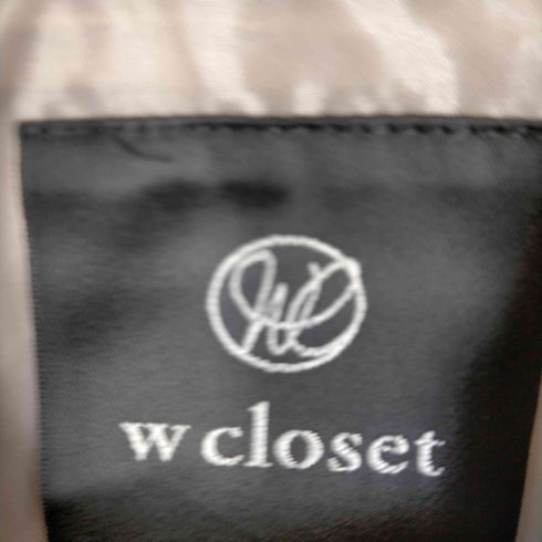 ダブルクローゼット w closet ドロップショルダーフードZIPブルゾン レディース