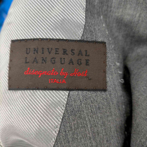 ユニバーサルランゲージ UNIVERSAL LANGUAGE ウール 2Bテーラードジャケット 背抜き メンズ JPN:48