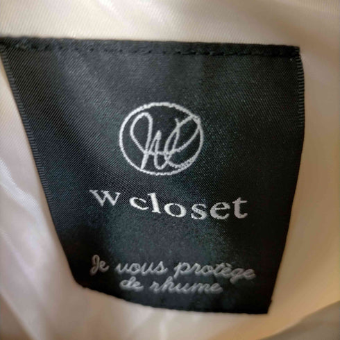 ダブルクローゼット w closet エコダウン 中綿ジャケット レディース