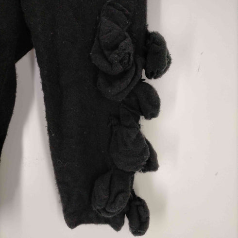 コムデギャルソン COMME des GARCONS AD2017 フリルデザイン クロップド カシュクールウールイージーパンツ レディース JPN:XS