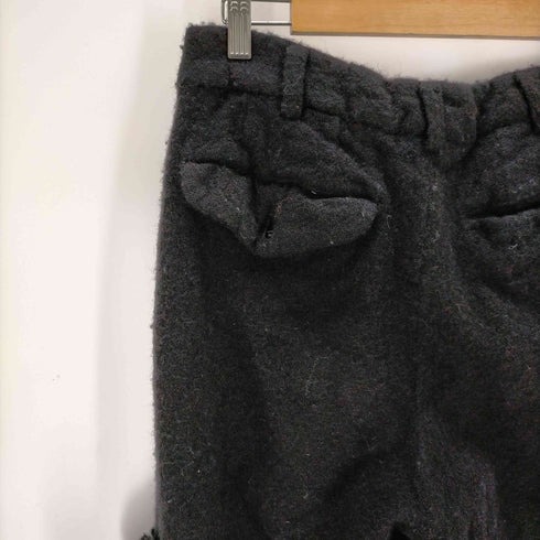 コムデギャルソン COMME des GARCONS AD2017 フリルデザイン クロップド カシュクールウールイージーパンツ レディース JPN:XS