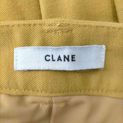 クラネ CLANE 22SS ヘムギャザージャージパンツ ジョガー テーパード タック ジッパーフライ レディース JPN:1