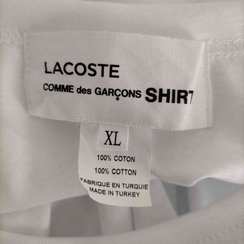コムデギャルソンシャツ COMME des GARCONS SHIRT cotton jersey plain with LACOSTE badge メンズ JPN:XL