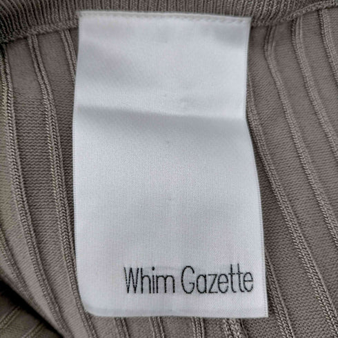 ウィムガゼット Whim Gazette ニットフィットリラックスパンツ リブニット イージー レディース FREE
