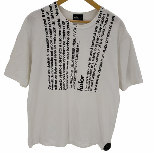 カラー kolor 度詰め天竺 PRINT TEE メンズ JPN:1