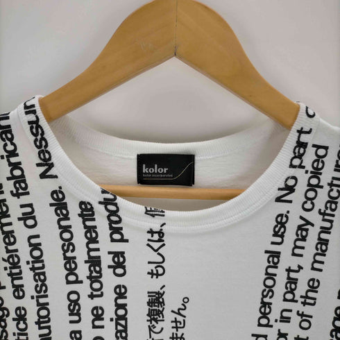 カラー kolor 度詰め天竺 PRINT TEE メンズ JPN:1