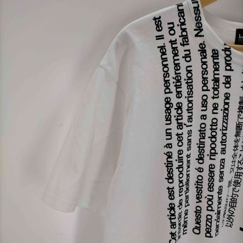 カラー kolor 度詰め天竺 PRINT TEE メンズ JPN:1
