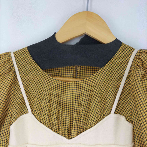 リリーブラウン Lily Brown ニットビスチェドッキングワンピース レディース ONE SIZE