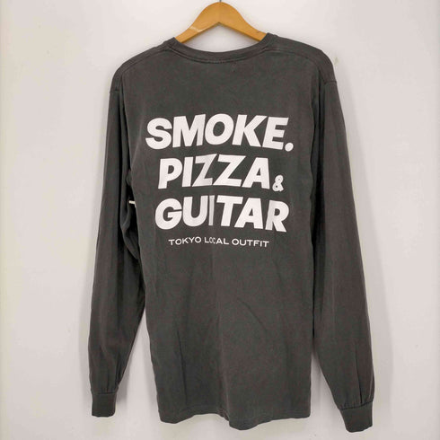フラットサーティーン FLAT THIRTEEN SMOKE.PIZZA&GUITAR 長袖Tシャツ メンズ JPN:M