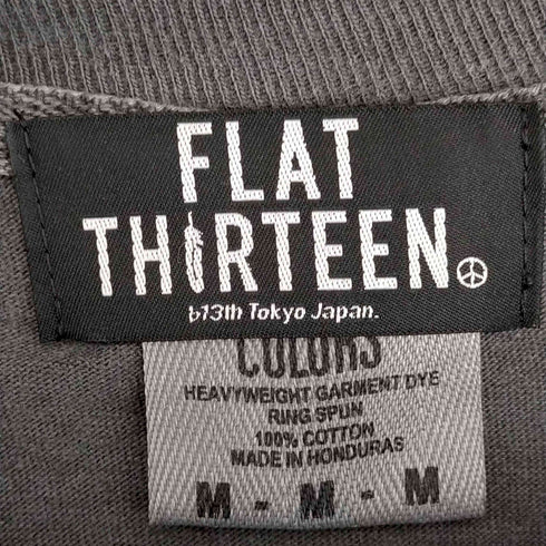 フラットサーティーン FLAT THIRTEEN SMOKE.PIZZA&GUITAR 長袖Tシャツ メンズ JPN:M