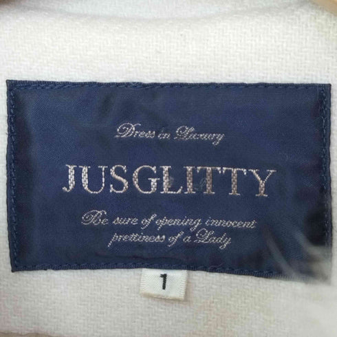 ジャスグリッティー JUSGLITTY ファー着脱 ビット ダッフルコート レディース JPN:1
