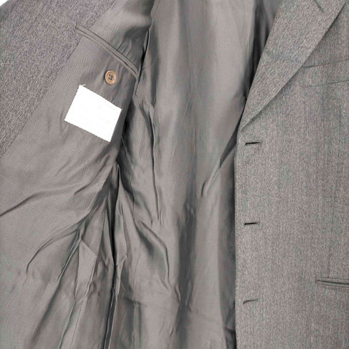 エルメネジルドゼニア ERMENEGILDO ZEGNA ソフト soft スーツ セットアップ 上下 テーラードジャケット パンツ スラックス グレー メンズ JPN:52